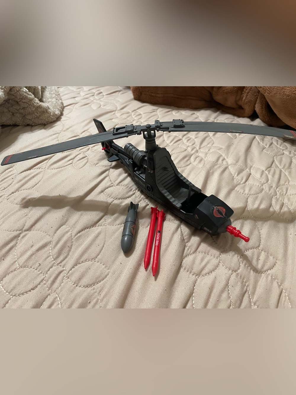 G.I. JOE ARAH Cobra Fang Assault Helicopter Vintage 1984